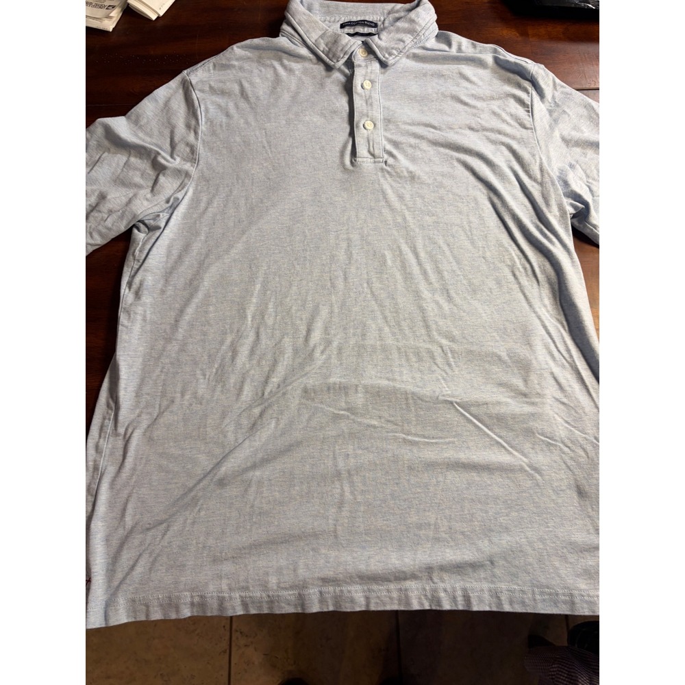 JACHS New York Mens XL Blue Pima Cotton Blend Short Sleeve Polo Shirt